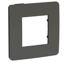 Schneider Electric Unica Studio Дымчато-серая/Антрацит Рамка 1-ная