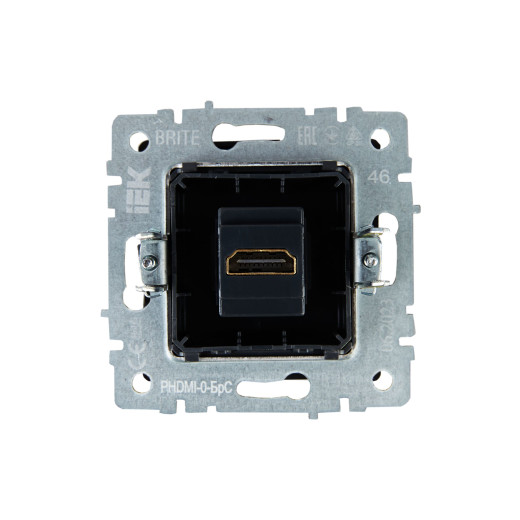BRITE Роз. HDMI РHDMI-0-БрС сталь IEK