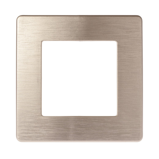 Рамка для розеток и выключателей ЭРА Серия 12 12-5101-04 на 1 пост, Сатин, шампань