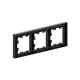 3 - местная рамка, чёрная, пластик Эпика EKF