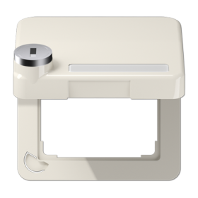 JUNG крышка с замком, слоновая кость