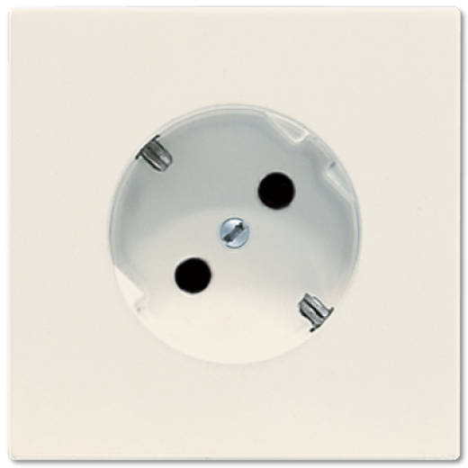 Штепсельная розетка SCHUKO 16A, 250V~ с поворотом на 45°, слоновая кость