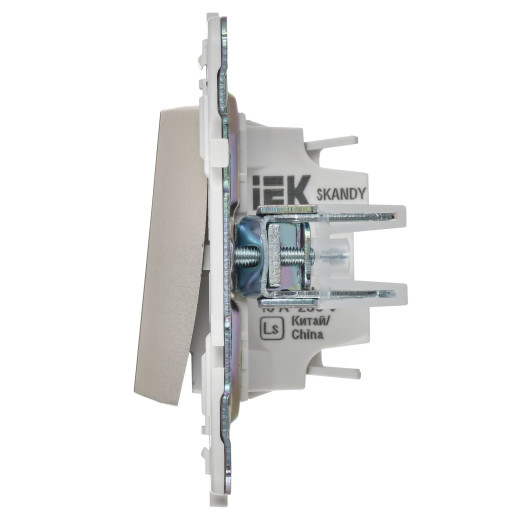 SKANDY Выключ. 1-кл. прох. 10А SK-V02Sh шамп. IEK