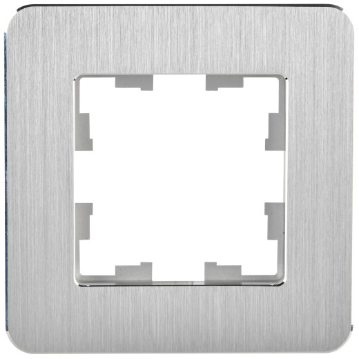 BRITE Рамка 1-мест. РУ-1-1-Бр металл алюм. RE AL IEK