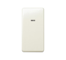 Simon 27 Мех Слоновая кость Выключатель двухполюсный с контрольной подсветкой узкий, 16А 250В