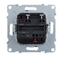 Legrand/Daccord SUNO Алюминий Переключатель кнопочный для жалюзи и рольставней 6А 250В. Безвинтовые зажимы.