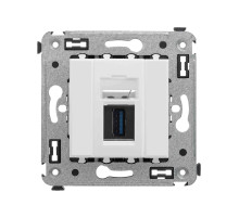 DKC Avanti USB 3.0 розетка одинарная в стену, тип А-А, 