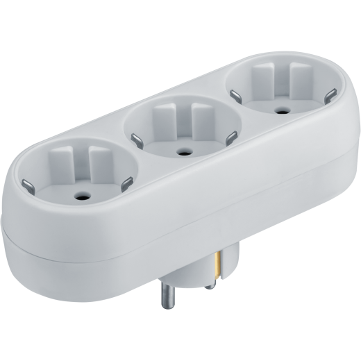 Разветвитель Navigator 94 672 NAD-L-3E-WH 3 гн. (в ряд) с/з