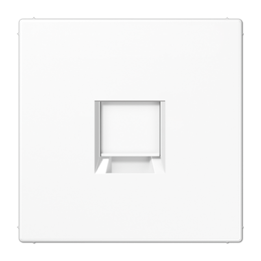 Плата (фиксация защёлкиванием) для одного модуля, термопласт, белый