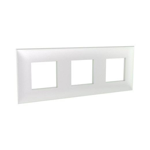 Рамка 3 поста (6 мод.), Avanti, белый жемчуг