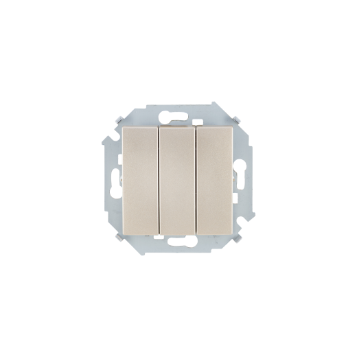 Simon 15 Шампань Выключатель 3-кл, 10А, 250В, винт.заж.