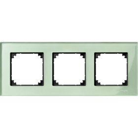 Schneider Electric Merten SM M-Elegance Стекло Зеленое кальцит Рамка 3-ая