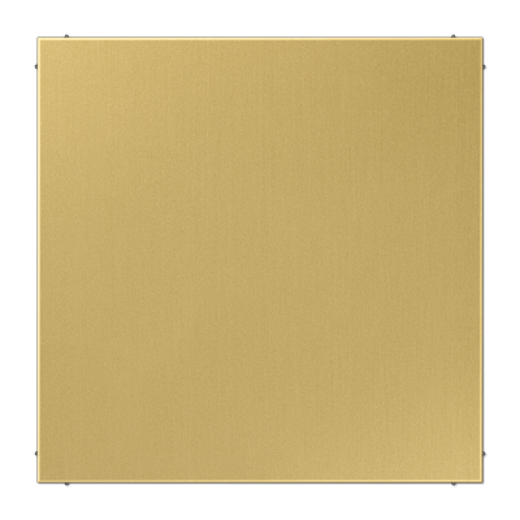 Крышка без отверстий, фиксация защёлкиванием, для произвольных вырезов (либо использование в качестве заглушки), металл, латунь classic, Messing