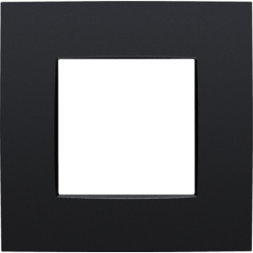 Niko Intense Черный матовый Рамка на 1 пост
