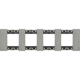 BT Living now Сталь Рамка немецкий стандарт 4 поста (2+2+2+2 мод).