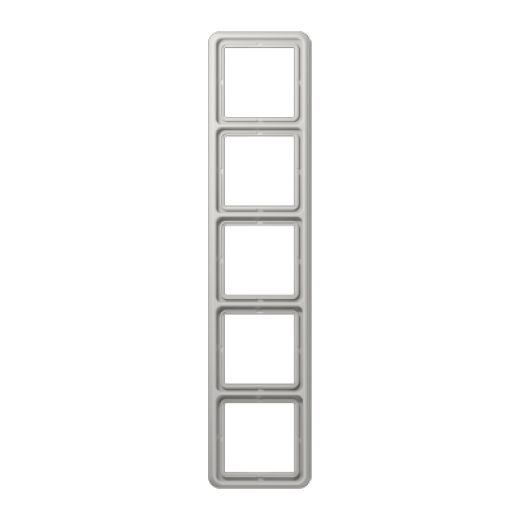 Рамка для вертикальной и горизонтальной установки ударопрочная, 5-кратная, светло-серая