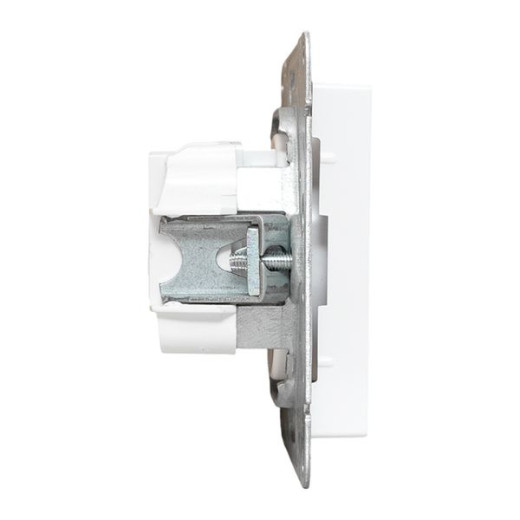 Механизм розетки, 16А, без заземления, без шторок, белый Эпика EKF