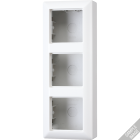 JUNG Коробка для накладного монтажа 3-кратная мокка