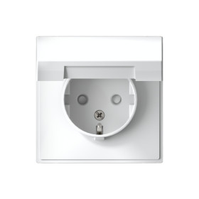 Systeme Electric ArtGallery Белый Розетка с заземл. со шторк. с крышкой, 16А, IP20, механизм