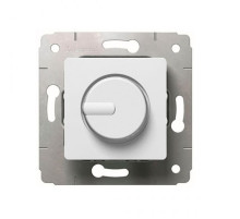 Legrand DIY Cariva Бел Светорегулятор поворотный 300W для л/н (вкл поворотом).