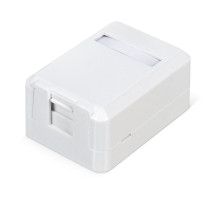 Wrline WR-MB-1 Корпус настенной розетки для установки 1-ой вставки типа Keystone Jack, цвет белый