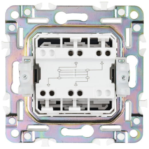 SKANDY Выключ. 1-кл. перекр. 10А SK-V03N никель IEK