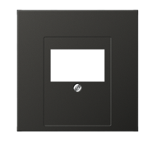 JUNG LS 990 Антрацит Накладка розетки ТАЕ, моно/стерео-аудиорозетки, комбинированной вставки