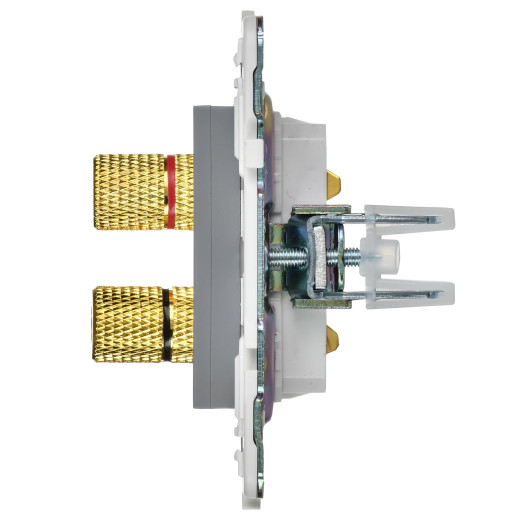 SKANDY Аудиорозетка 4-мест. SK-A01Gr сер. IEK