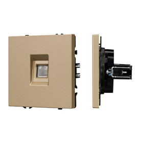 Arlight Механизм компьютерной розетки SCT-NOBE-MPC1-SFPL-GD (RJ-45, CAT6) (-)