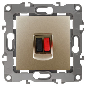 ЭРА Розетка Серия 12 12-3111-04 аудио IP20 шампань