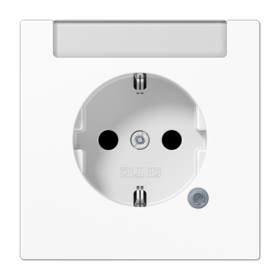 JUNG SCHUKO®-розетка 16 A / 250 B ~с индикатором напряжения (светодиод), белый