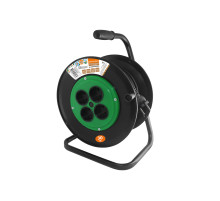 TDM Удлинитель на катушке силовой народный 4 гнезда ПВС 2200 Вт с/з, 30м УС1-42125