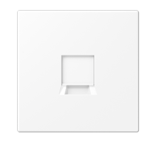 JUNG LS 990 Белый матовый Плата для одного модуля, фиксация защёлкиванием