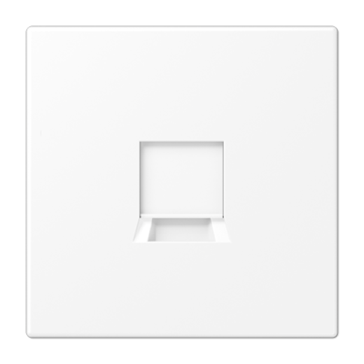 Плата (фиксация защёлкиванием) для одного модуля, термопласт, белый матовый