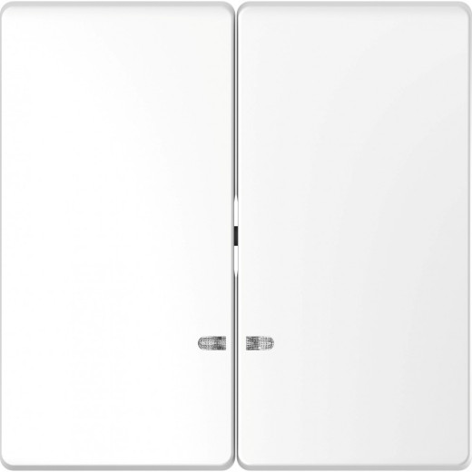 MERTEN D-Life КЛАВИША 2-ная с линзой для LED модуля, БЕЛ. ЛОТОС