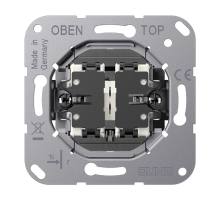 JUNG LS1912 Механизм двухклавишный, кнопочного типа, крепление винтами, без монтажных лапок