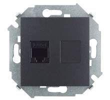 Simon 15 Графит Розетка компьютерная RJ45 кат.5е (АМР)