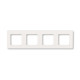 Рамка ABB Levit 4 поста жемчуг / ледяной