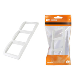 TDM Рамка 3-ая вертикальная белая 