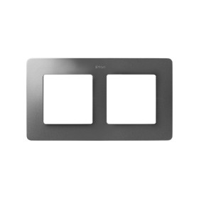 Simon 82 Detail Белый/Алюминий Рамка 2-ая