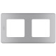 Рамка 2 поста - Legrand/Daccord Inspiria - алюминий