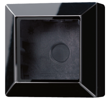 JUNG Коробка для накладного монтажа 1-кратная; чёрная