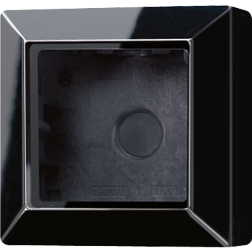 Коробка для накладного монтажа 1-кратная, чёрная