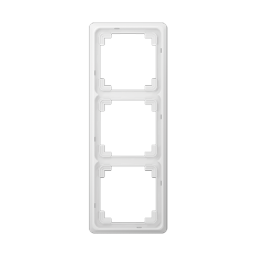 Рамка для вертикальной и горизонтальной установки, 3-кратная, белая