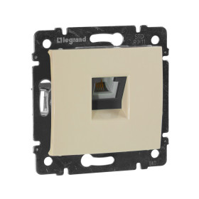Legrand Valena Крем Розетка ТЛФ 1-ая.