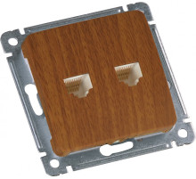 Hegel Мастер внутр Дуб РСКТ-440-05 Розетка компьютерная и телефонная механизм