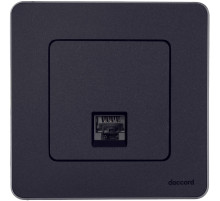 Legrand/Daccord INSPIRIA Антрацит Информационная розетка RJ 45 - категория 6 - UTP.