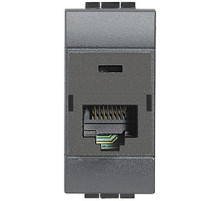 BT LL Антрацит Розетка RJ45, UTP, cat6, IDC110.