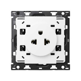 Simon 100 Белый глянец Евро-американская розетка 16A 250В~