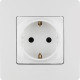 Розетка с заземлением - Legrand Etika - со шторками 16А 250В винтовые зажимы - белый